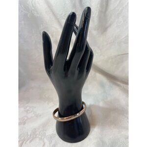 Vintage Sergio Lub Copper & Silver Tone Cuff Bracelet